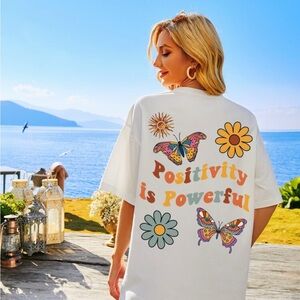 SHEIN Positivity is Powerful T-Shirt